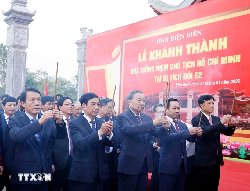 Lễ khánh thành Nhà tưởng niệm Chủ tịch Hồ Chí Minh tại Di tích Đồi E2