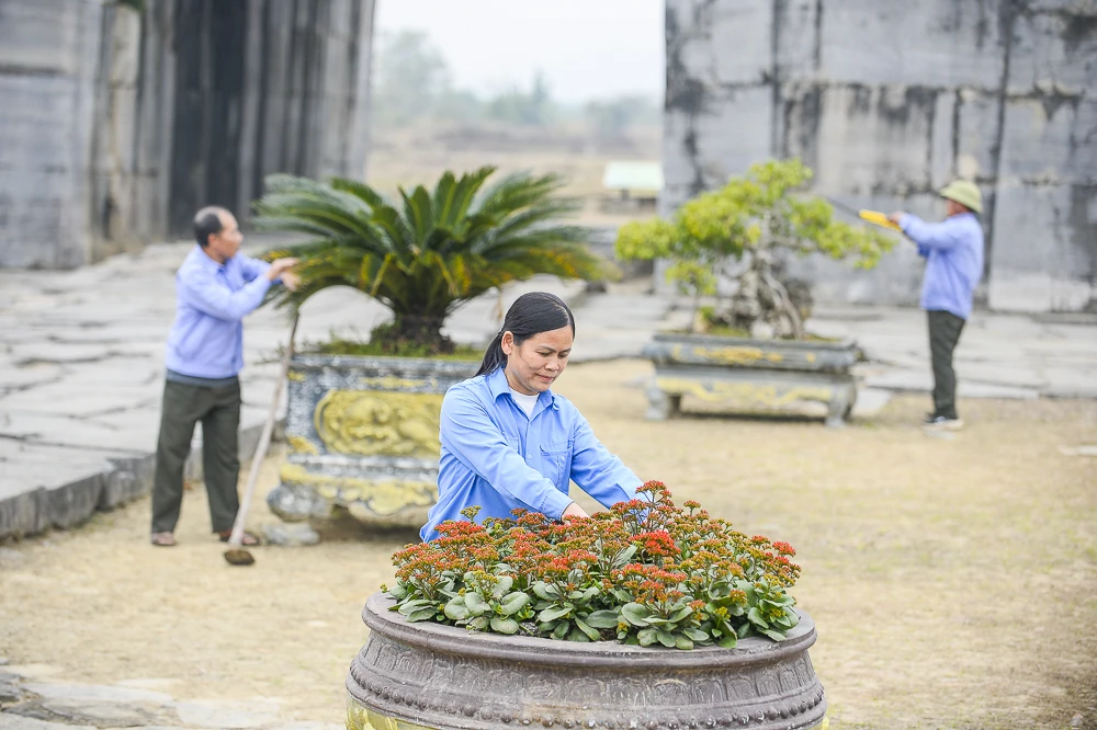 Thành nhà Hồ chỉnh trang cảnh quan, sẵn sàng chào đón Tết Bính Ngọ