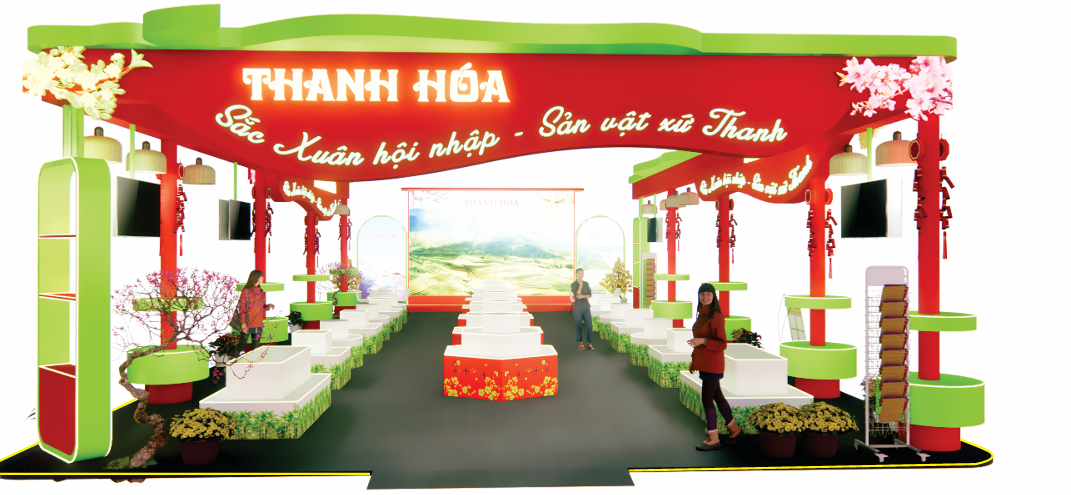 Gần 100 sản phẩm tiêu biểu tỉnh Thanh Hóa tham gia Hội chợ Mùa Xuân 2026