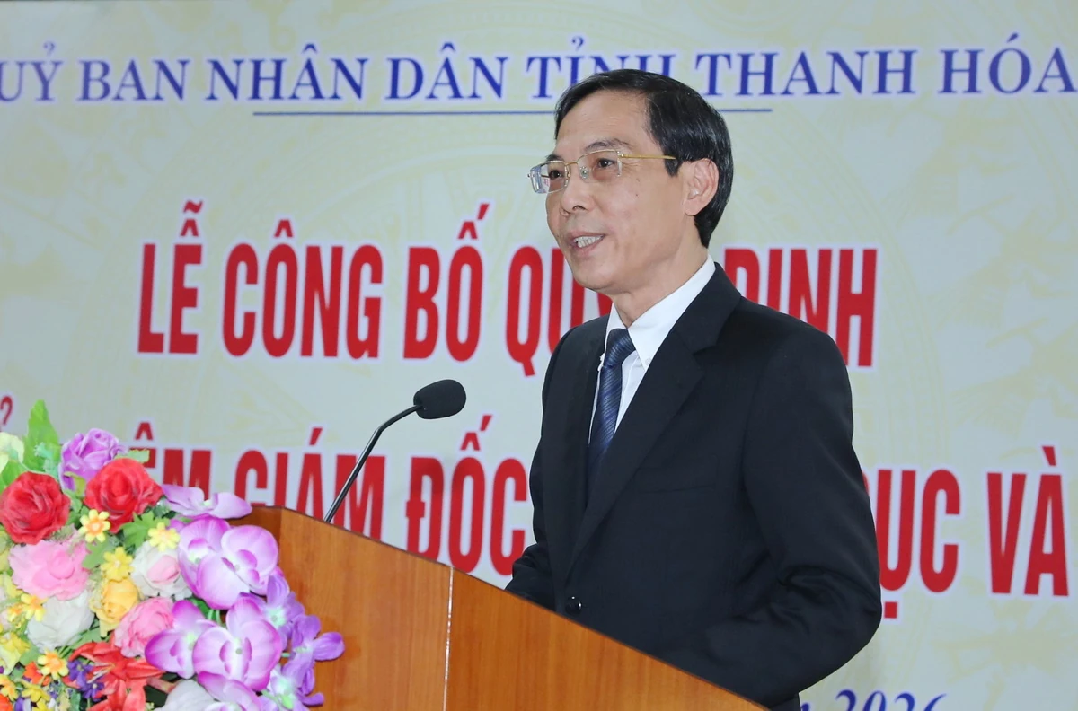 Công bố Quyết định bổ nhiệm đồng chí Đỗ Đức Quế giữ chức vụ Giám đốc Sở Giáo dục và Đào tạo tỉnh Thanh Hóa