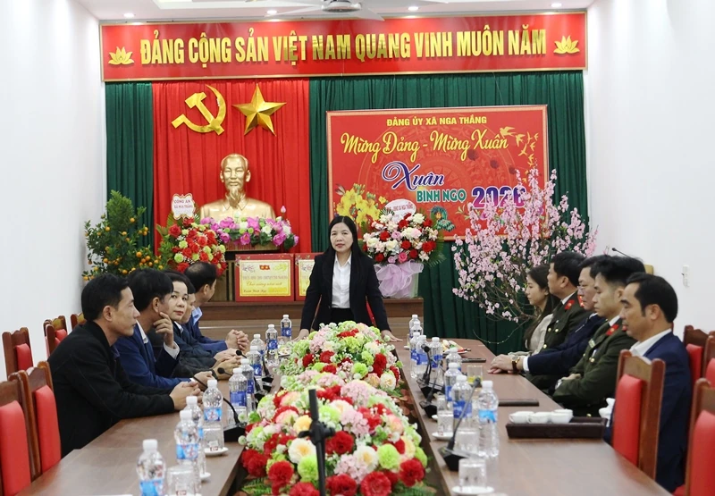 Chủ nhiệm Ủy ban Kiểm tra Tỉnh ủy kiểm tra tình hình sản xuất, đời sống Nhân dân các xã Nga Sơn, Nga Thắng