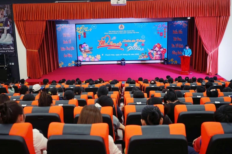 Chăm lo Tết cho đoàn viên, người lao động Công ty Giầy Annora Việt Nam