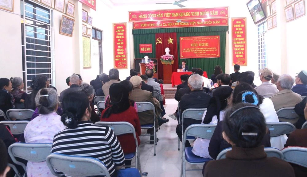 100% cử tri tổ dân phố Lễ Môn thống nhất giới thiệu 5 người ứng cử đại biểu HĐND các cấp