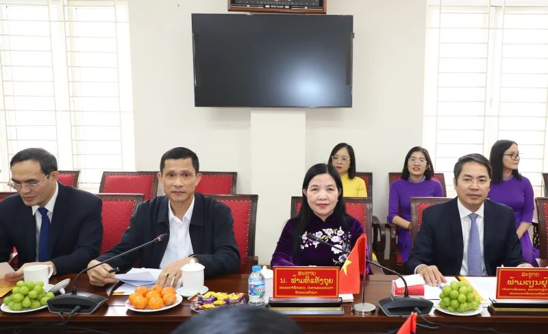 Đoàn đại biểu Ủy ban Kiểm tra - Thanh tra tỉnh Hủa Phăn thăm, chúc tết Ủy ban Kiểm tra Tỉnh ủy và Thanh tra tỉnh Thanh Hóa