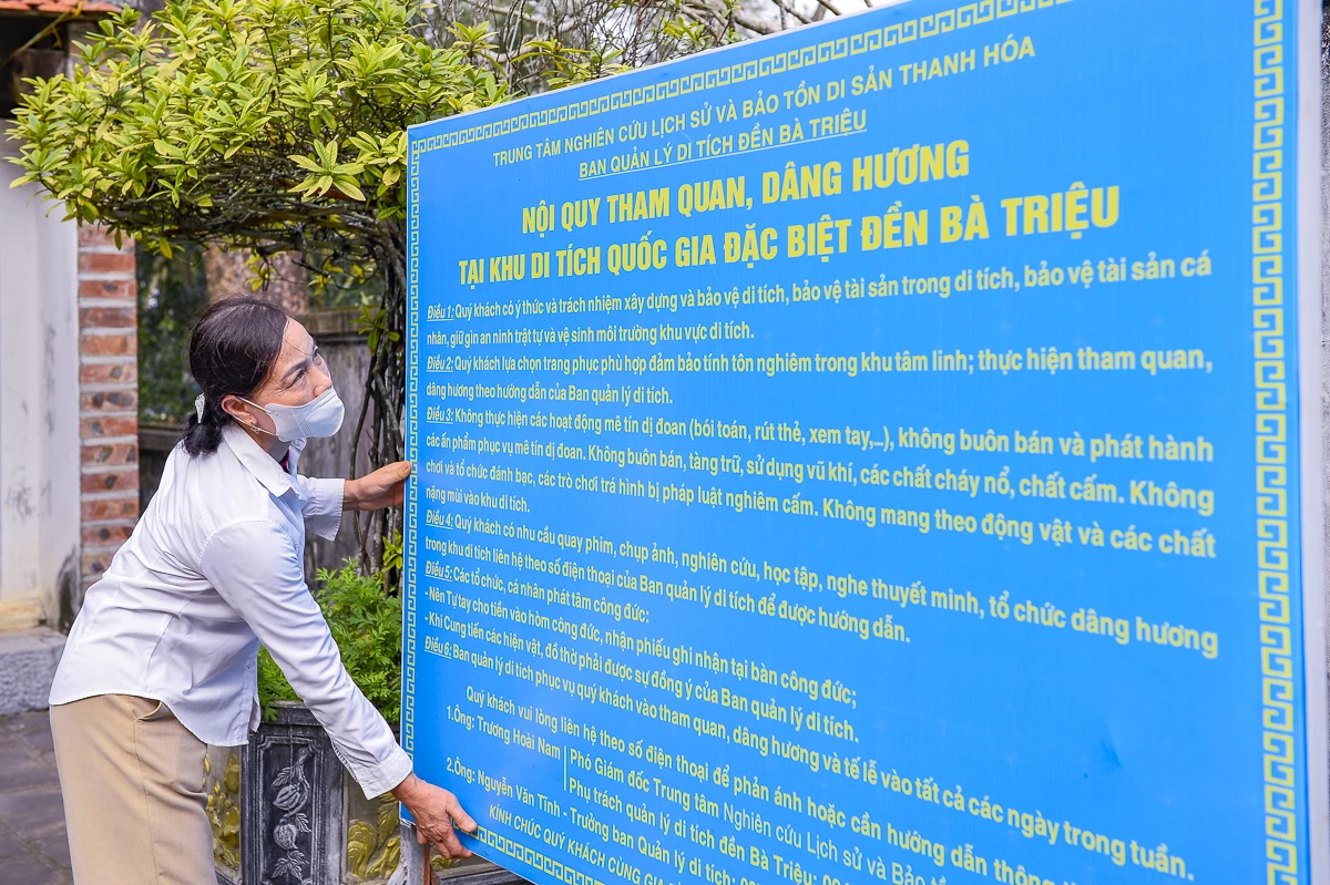 Đền Bà Triệu chỉnh trang cảnh quan, sẵn sàng đón Tết Bính Ngọ