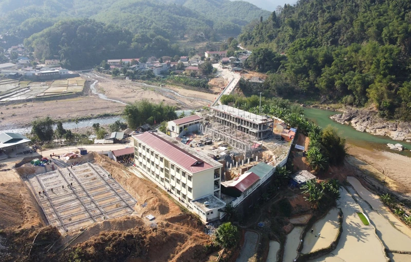 Đảm bảo tiến độ, chất lượng Trường Nội trú liên cấp TH&THCS Tam Thanh