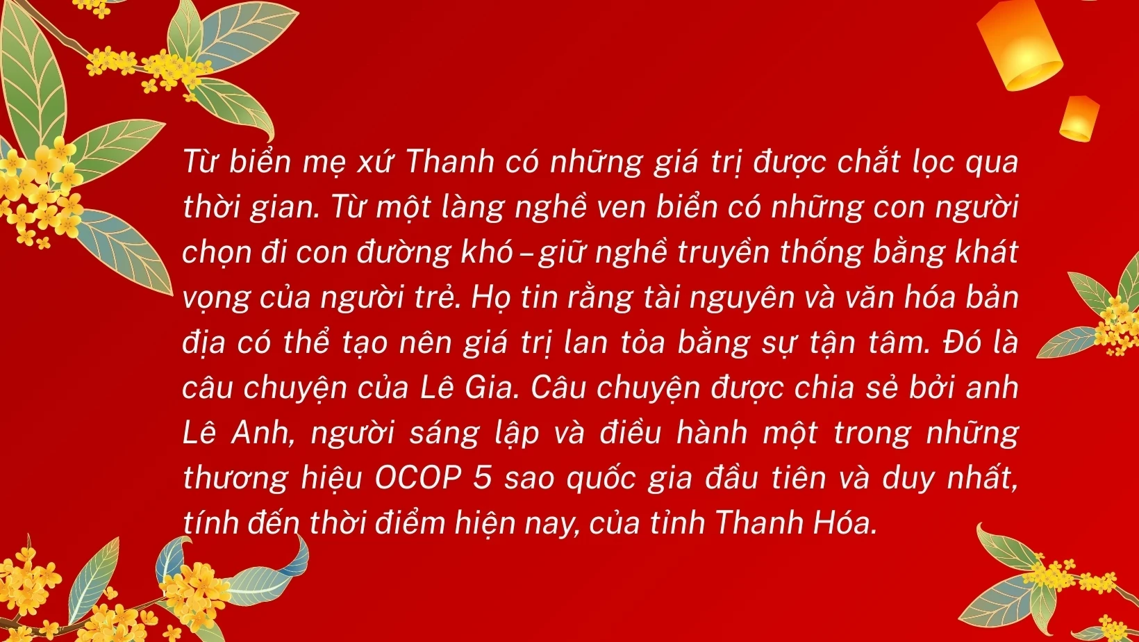 Trò chuyện đầu xuân: Giá trị truyền thống trong nhịp sống hiện đại