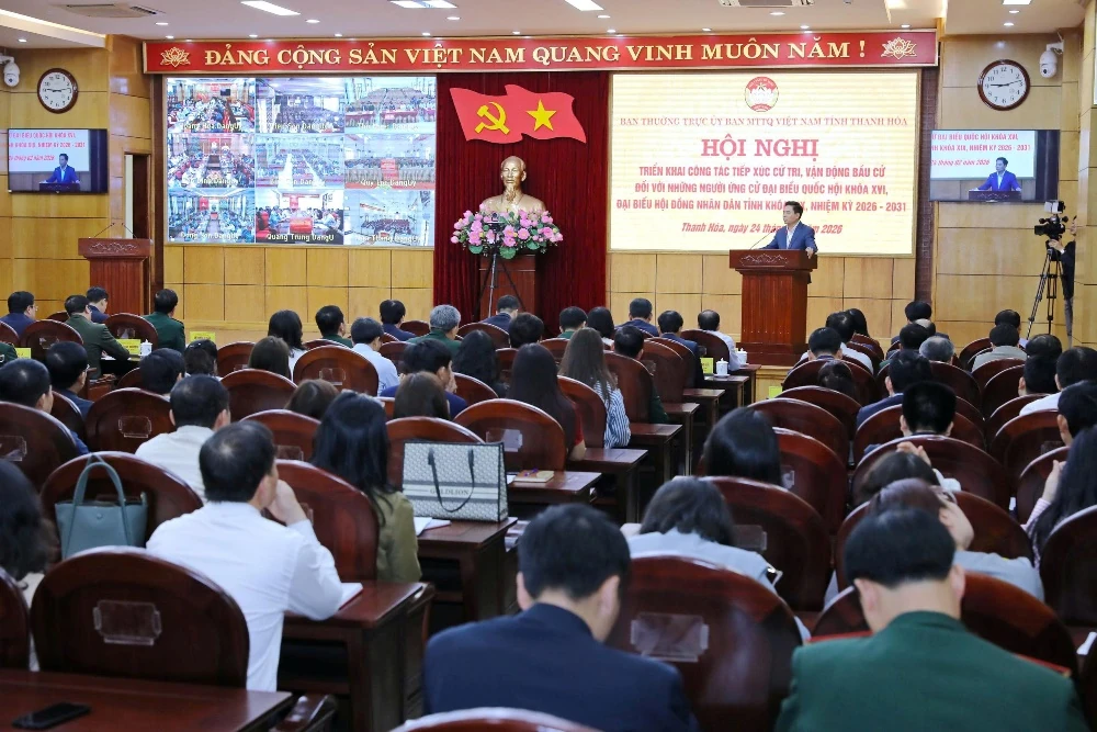 Gặp gỡ, triển khai tiếp xúc cử tri và vận động bầu cử ĐBQH khóa XVI, HĐND tỉnh khóa XIX