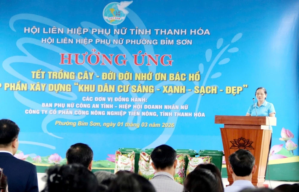 Hội LHPN tỉnh Thanh Hóa phát động hưởng ứng Tết trồng cây