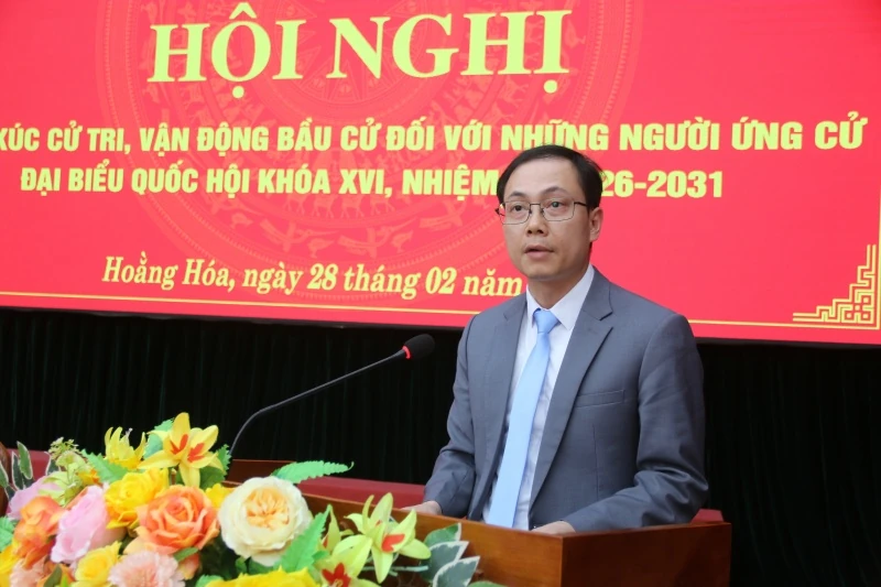 Hội nghị tiếp xúc cử tri, vận động bầu cử với những người ứng cử ĐBQH khóa XVI tại đơn vị bầu cử số 1