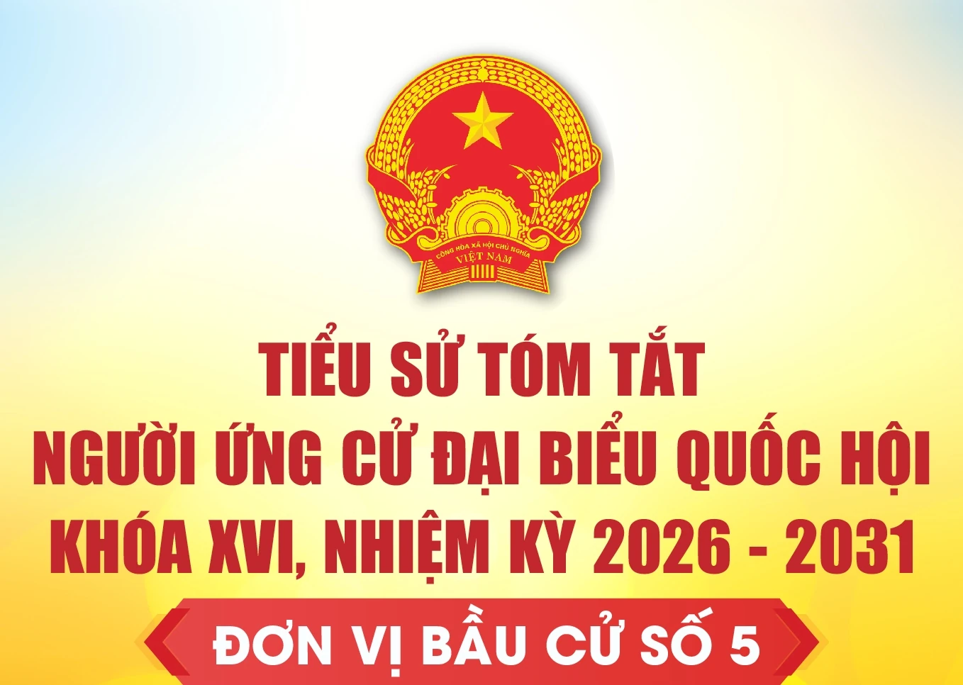 [Infographics] Tiểu sử tóm tắt người ứng cử Đại biểu Quốc hội khóa XVI - Đơn vị bầu cử số 5 tại Thanh Hóa