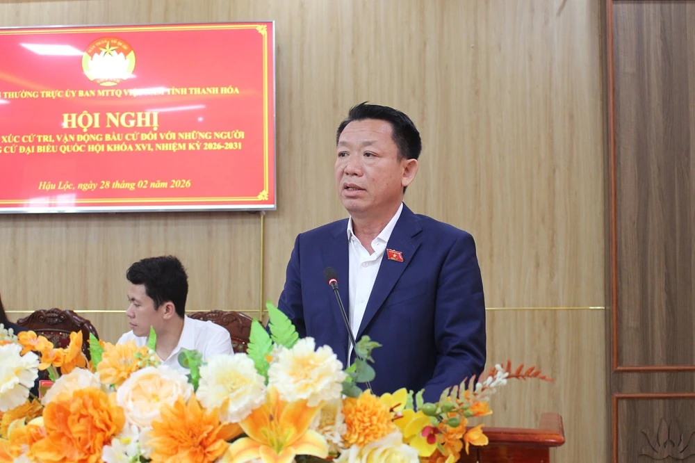 Chương trình hành động của ứng cử viên đại biểu Quốc hội khóa XVI trước cử tri tại đơn vị bầu cử số 2