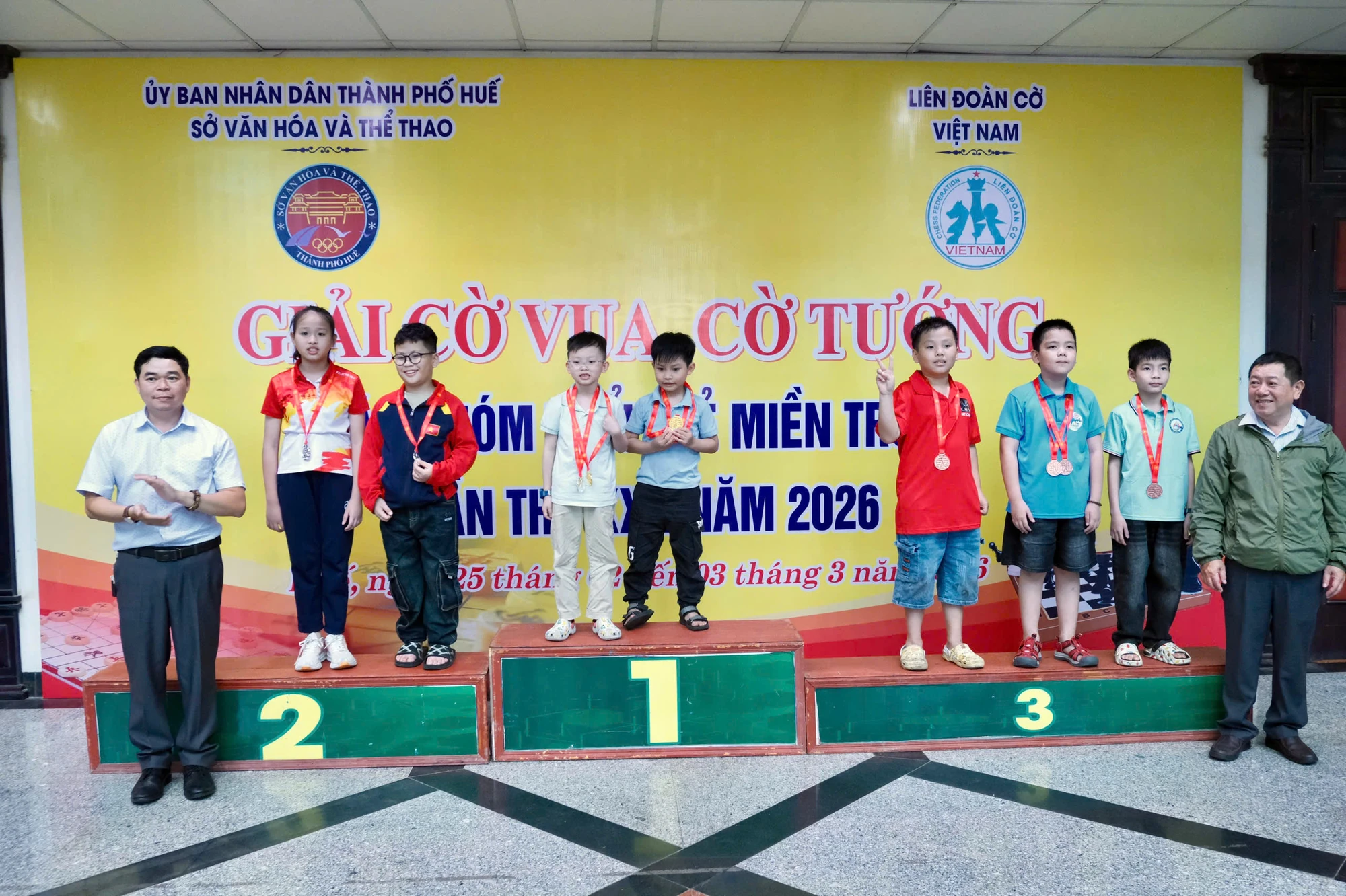 Đội tuyển Cờ Thanh Hóa khai xuân tưng bừng tại Giải Cờ vua, Cờ tướng các nhóm tuổi Trẻ miền Trung 2026