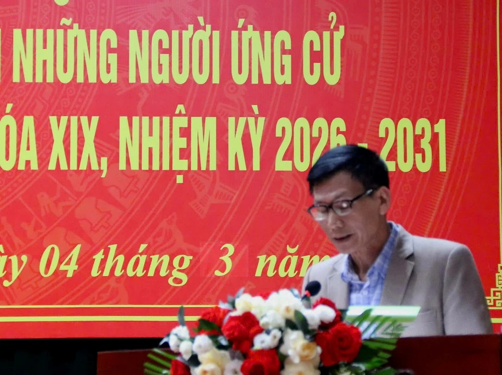 Ứng cử viên đại biểu HĐND tỉnh tiếp xúc cử tri thuộc đơn vị bầu cử số 15