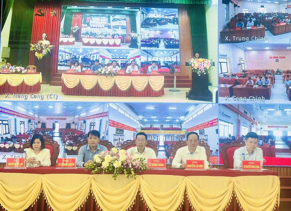 Hội nghị tiếp xúc cử tri, vận động bầu cử HĐND tỉnh khóa XIX tại đơn vị bầu cử số 18