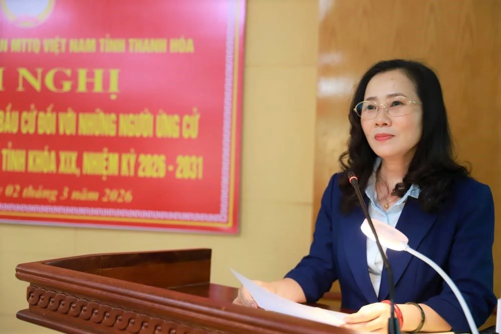 Hội nghị tiếp xúc cử tri, vận động bầu cử với những người ứng cử đại biểu HĐND tỉnh tại đơn vị bầu cử số 14