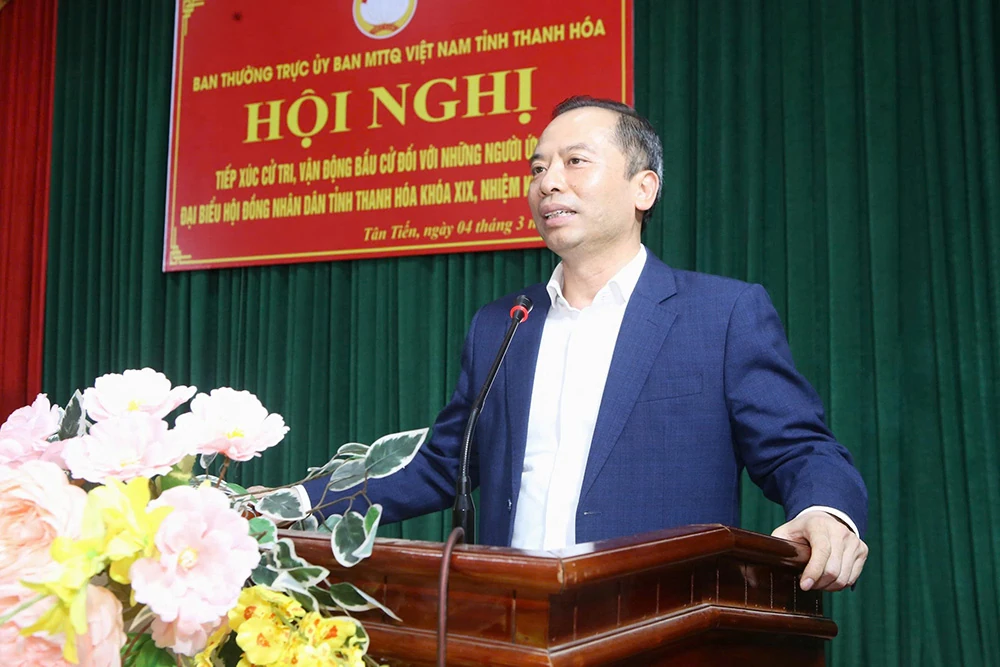 Chương trình hành động của ứng cử viên đại biểu HĐND tỉnh tại đơn vị bầu cử số 21