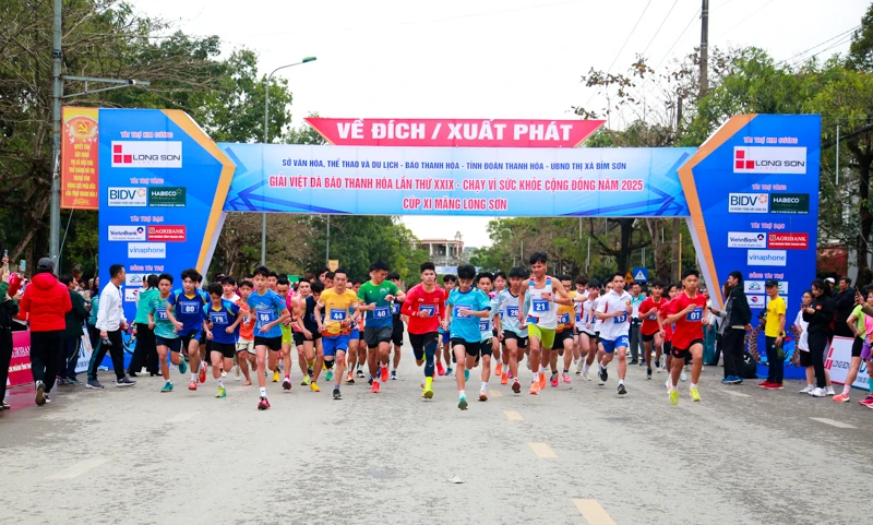 Gần 5.000 người sẽ tham gia Ngày chạy Olympic và Giải việt dã Báo và PT, TH Thanh Hóa