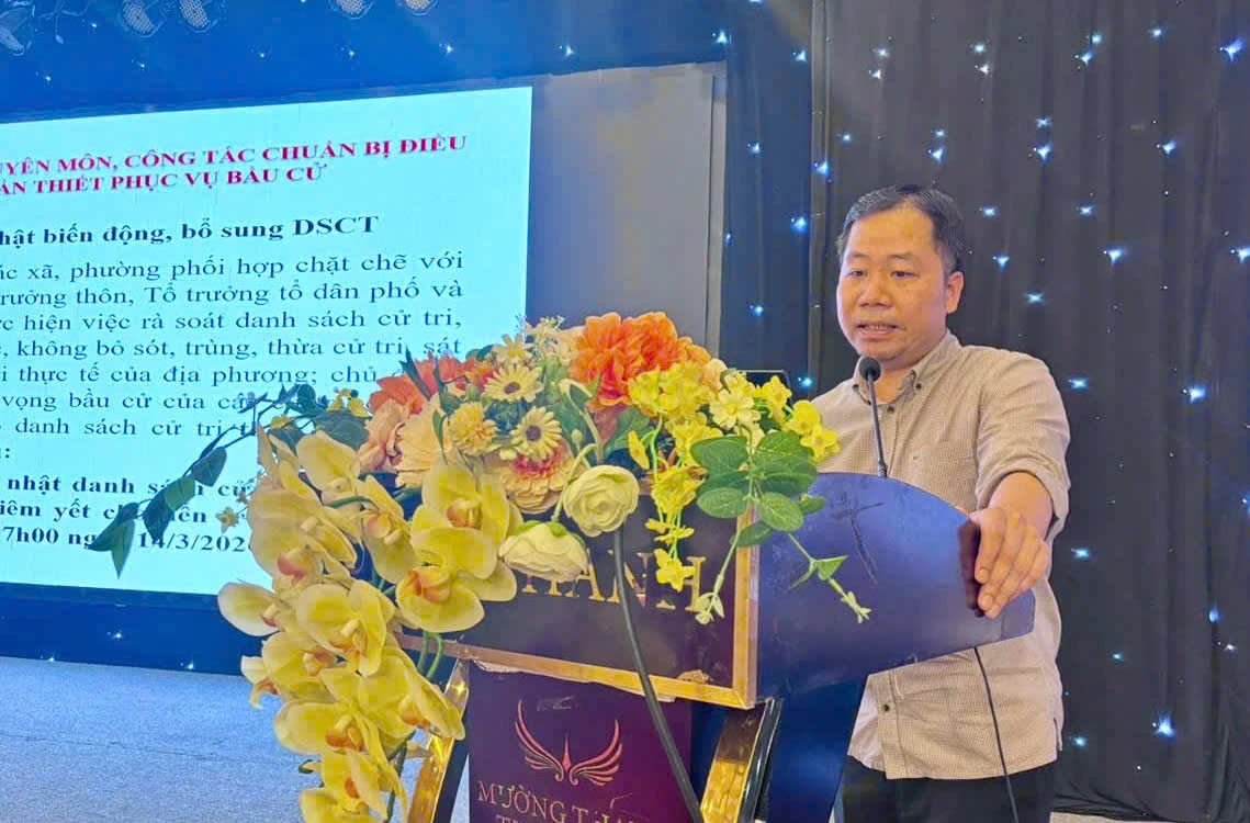 Tập huấn nghiệp vụ công tác bầu cử ĐBQH khóa XVI và HĐND các cấp, nhiệm kỳ 2026-2031