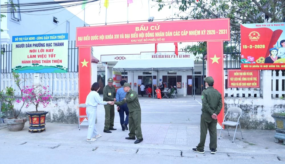 Thanh Hóa: Tính đến 11 giờ ngày 15/3, tỉ lệ cử tri đi bỏ phiếu đã đạt 80,07%