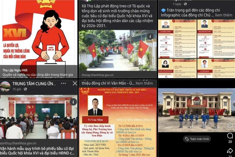 Lan tỏa không khí ngày hội trên không gian mạng