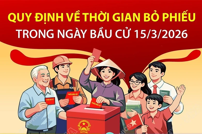 Quy định về thời gian bỏ phiếu trong ngày bầu cử 15/3