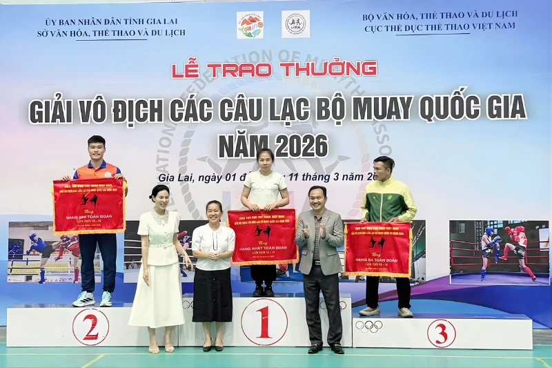 Muay Thanh Hóa giành ngôi nhất toàn đoàn lứa tuổi 15-16 tại giải vô địch các CLB quốc gia 2026