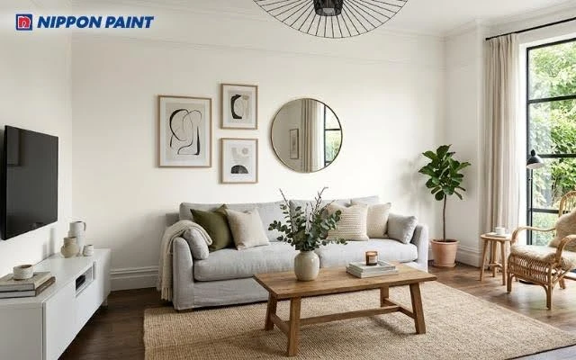 Sơn nhà màu trắng sứ - Giải pháp hoàn hảo giúp không gian rộng và sáng hơn