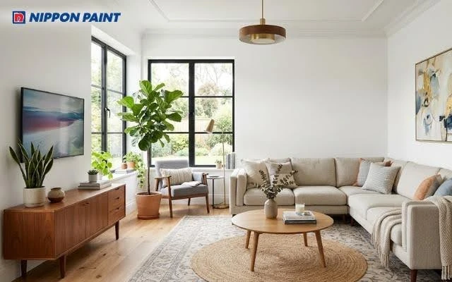 Sơn nhà màu trắng sứ - Giải pháp hoàn hảo giúp không gian rộng và sáng hơn