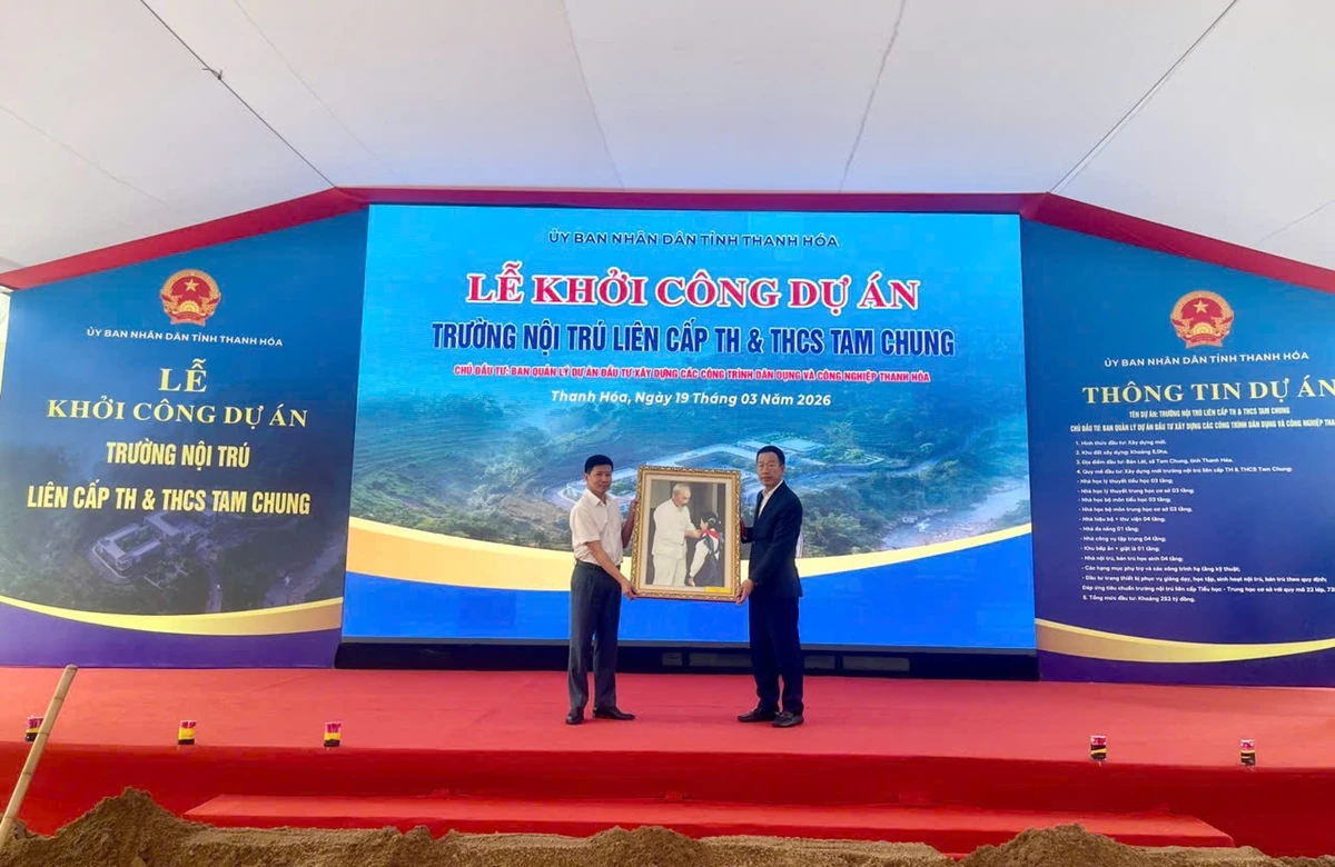 [Cập nhật] - Thanh Hóa khởi công đồng loạt 10 trường phổ thông nội trú liên cấp tại các xã biên giới