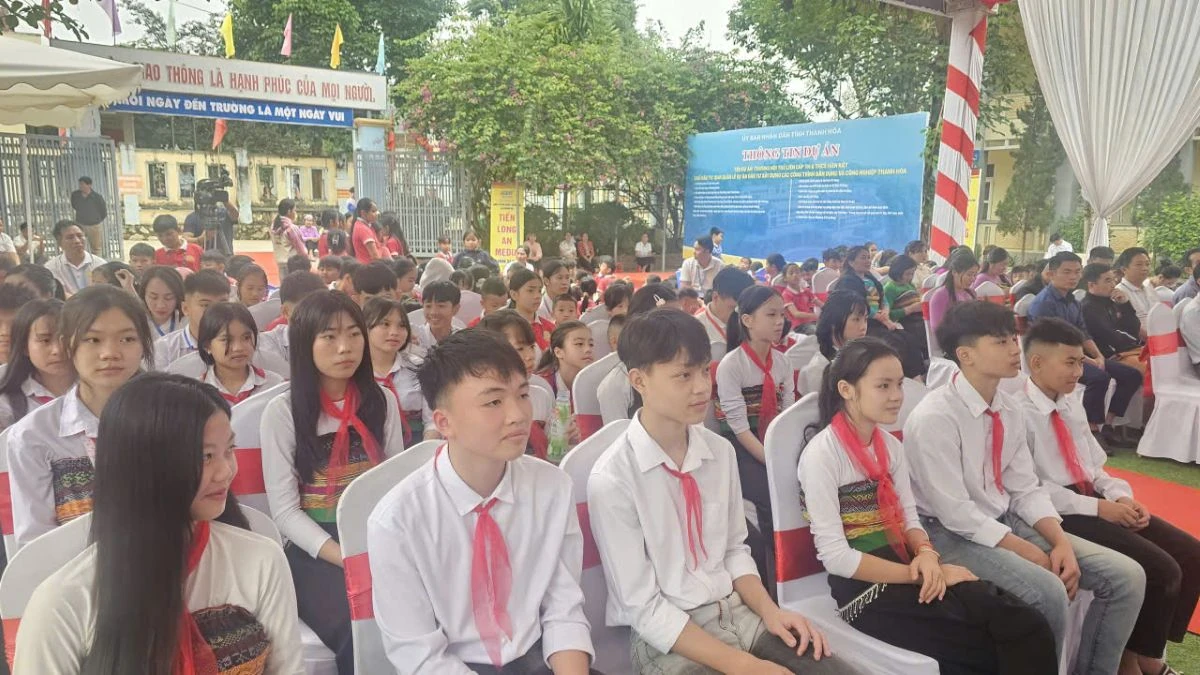 [Cập nhật] - Thanh Hóa khởi công đồng loạt 10 trường phổ thông nội trú liên cấp tại các xã biên giới