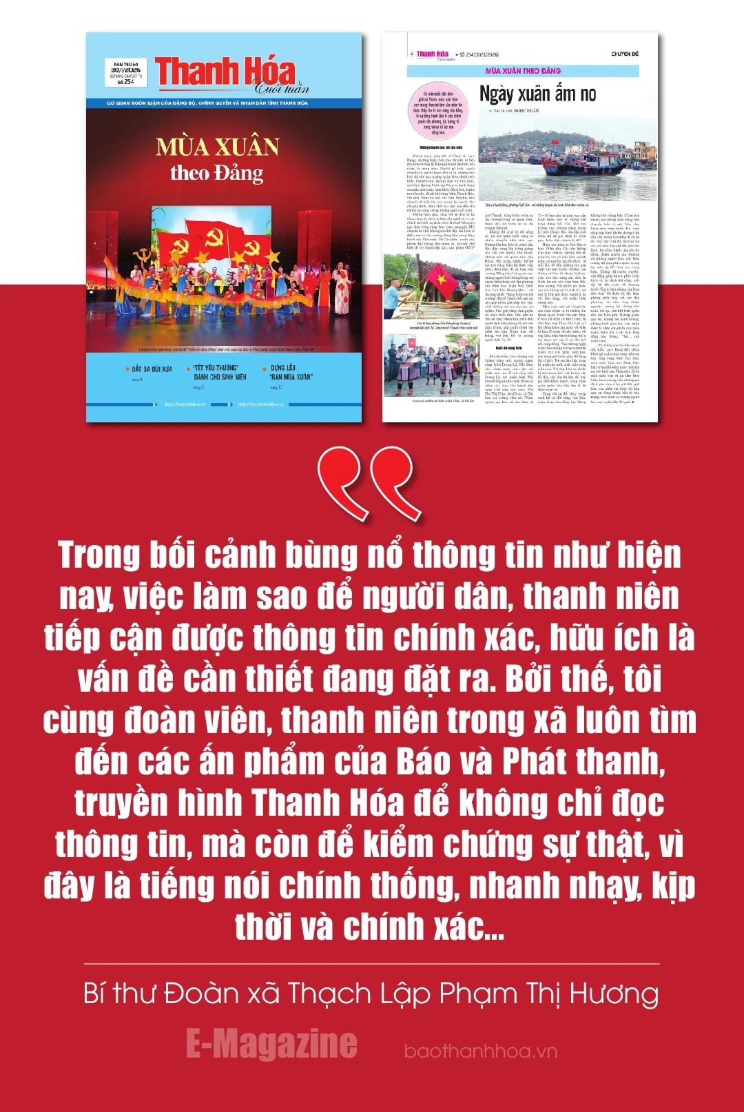 [E-Magazine] Gửi trọn niềm tin vào tờ báo Đảng quê hương