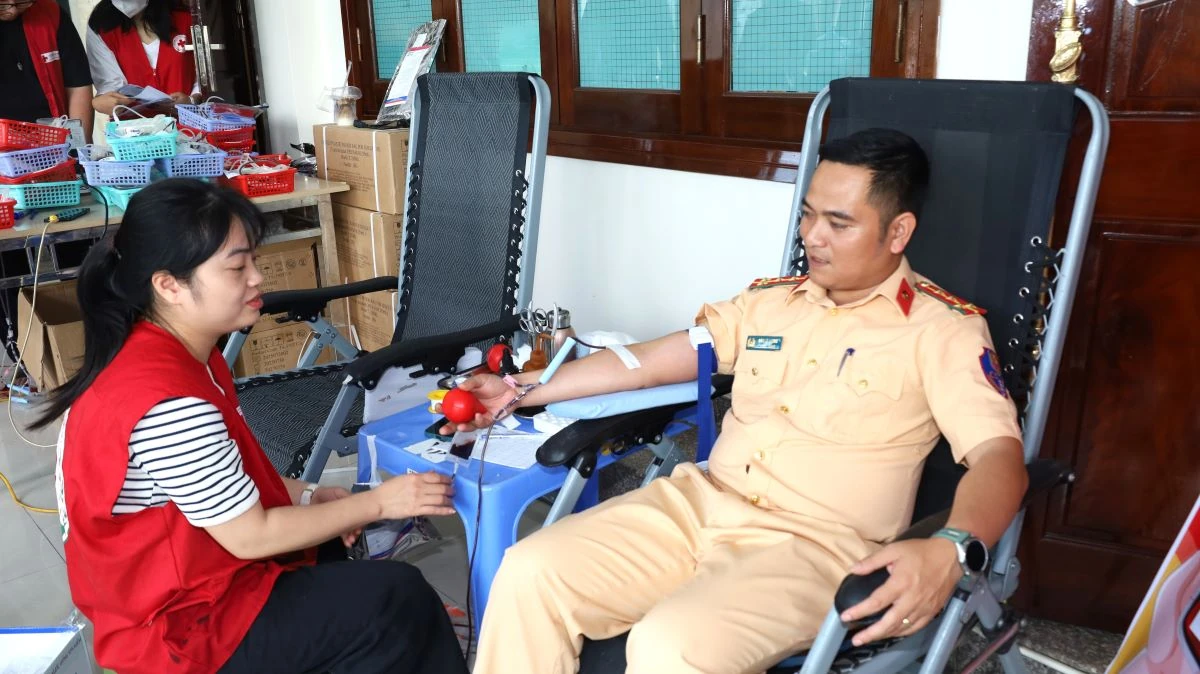 450 cán bộ, chiến sĩ Công an tỉnh Thanh Hóa tham gia hiến máu tình nguyện