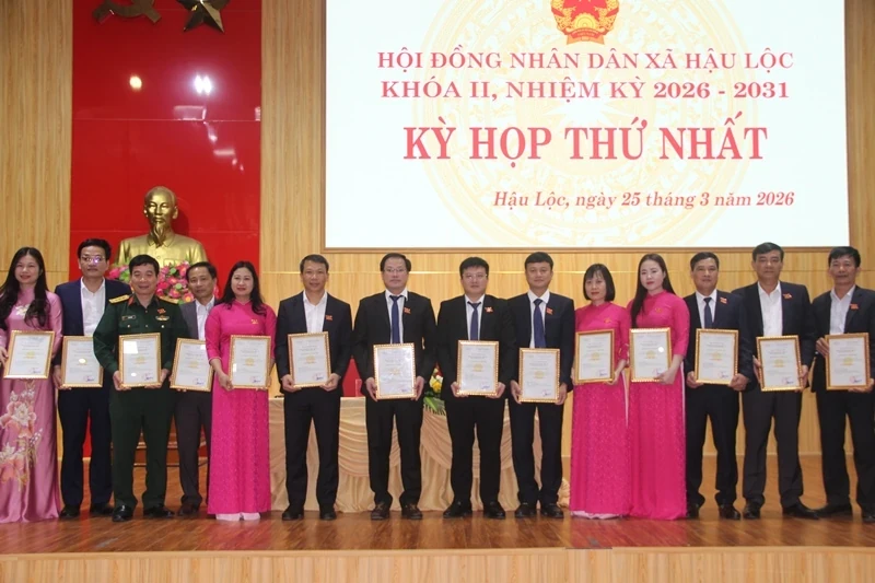 Kỳ họp thứ nhất HĐND xã Hậu Lộc khóa II, nhiệm kỳ 2026-2031