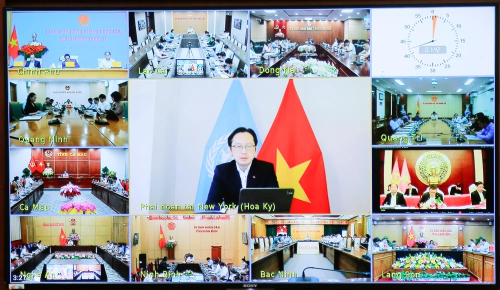 Hội nghị trực tuyến Ban Chỉ đạo quốc gia về hội nhập quốc tế quý I/2026