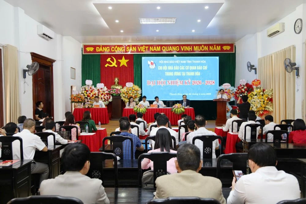 Đại hội Chi hội Nhà báo các cơ quan báo chí Trung ương tại Thanh Hóa, nhiệm kỳ 2026-2028