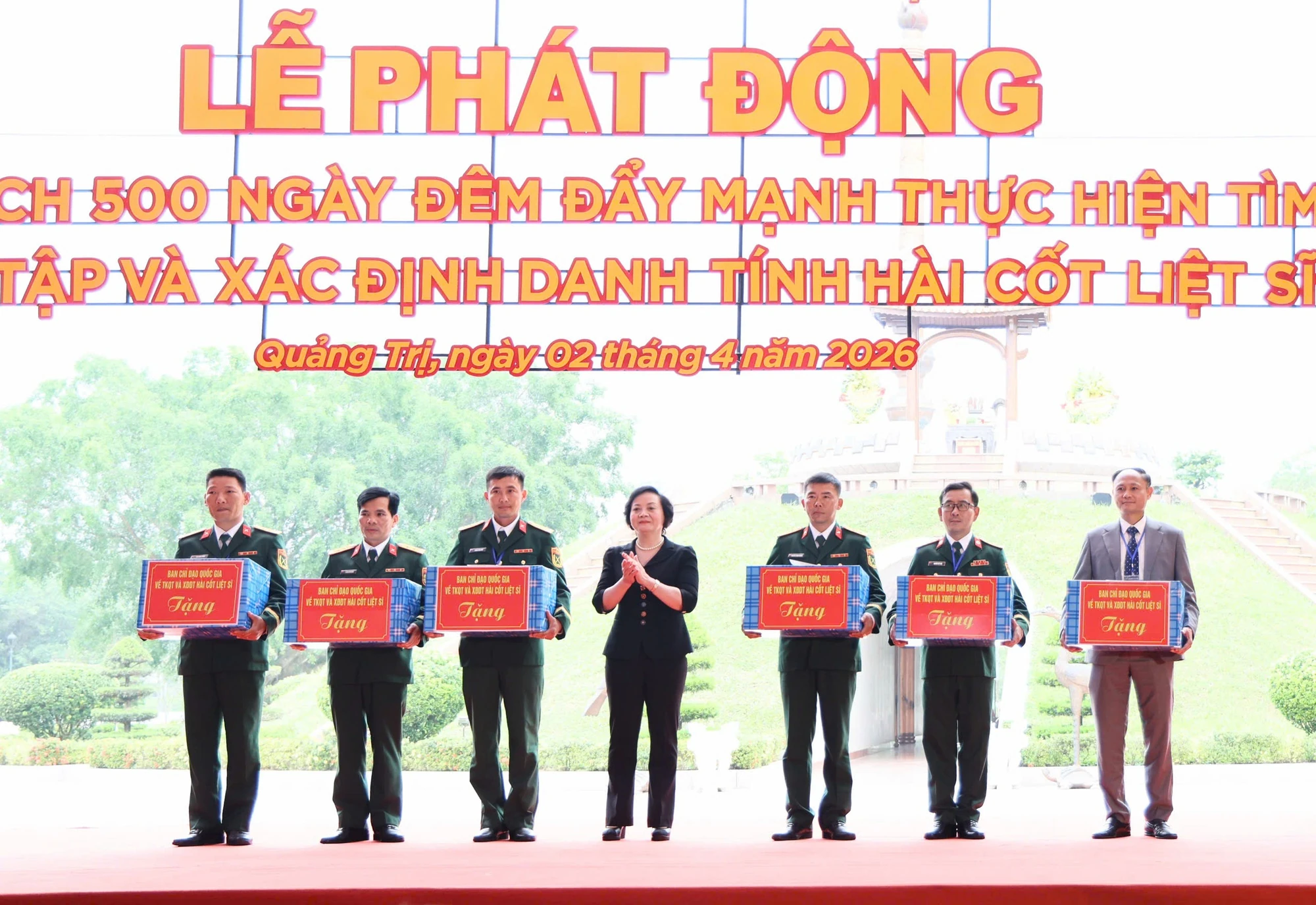 Phó Thủ tướng Phạm Thị Thanh Trà phát động Chiến dịch 500 ngày đêm tìm kiếm, quy tập và xác định danh tính hài cốt liệt sĩ