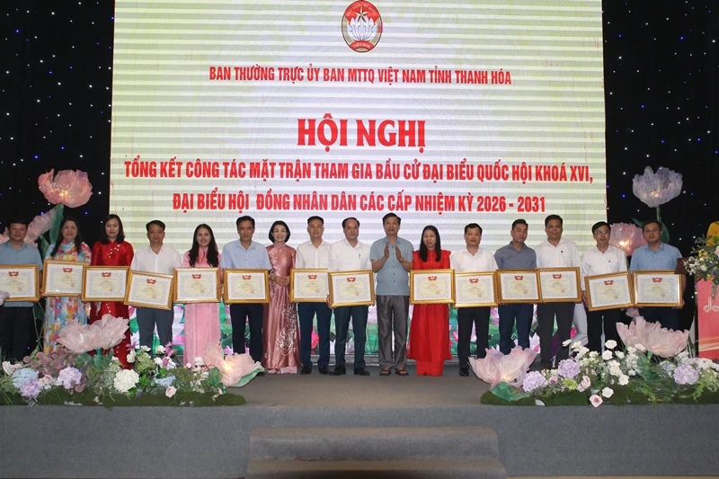 Tổng kết công tác Mặt trận tham gia bầu cử ĐBQH khóa XVI và đại biểu HĐND các cấp