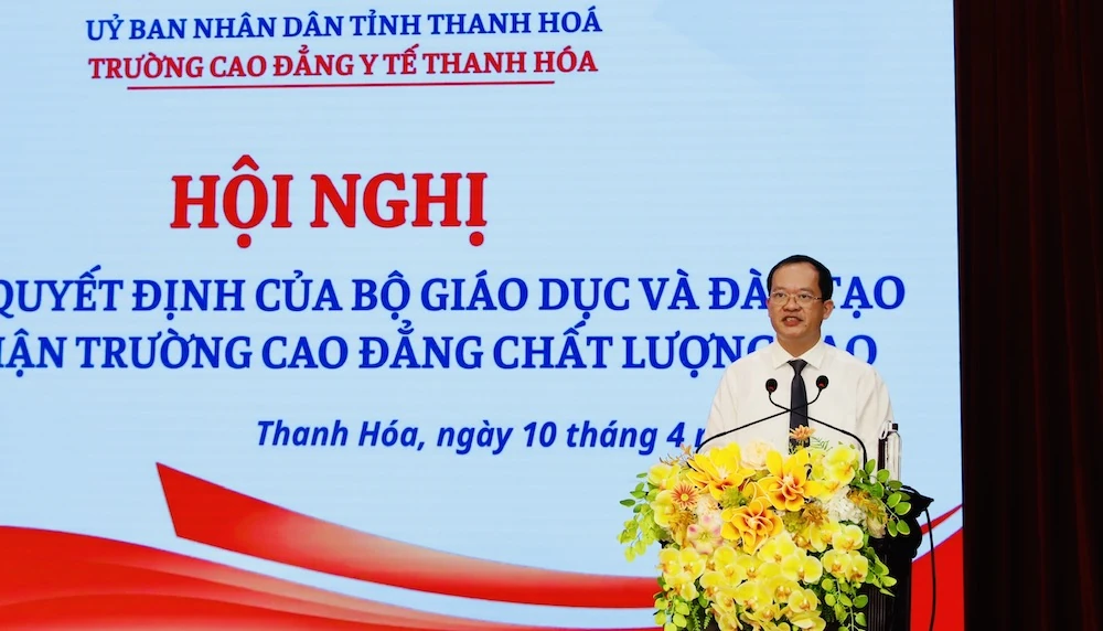 Trường Cao đẳng Y tế Thanh Hóa được công nhận đạt chuẩn chất lượng cao