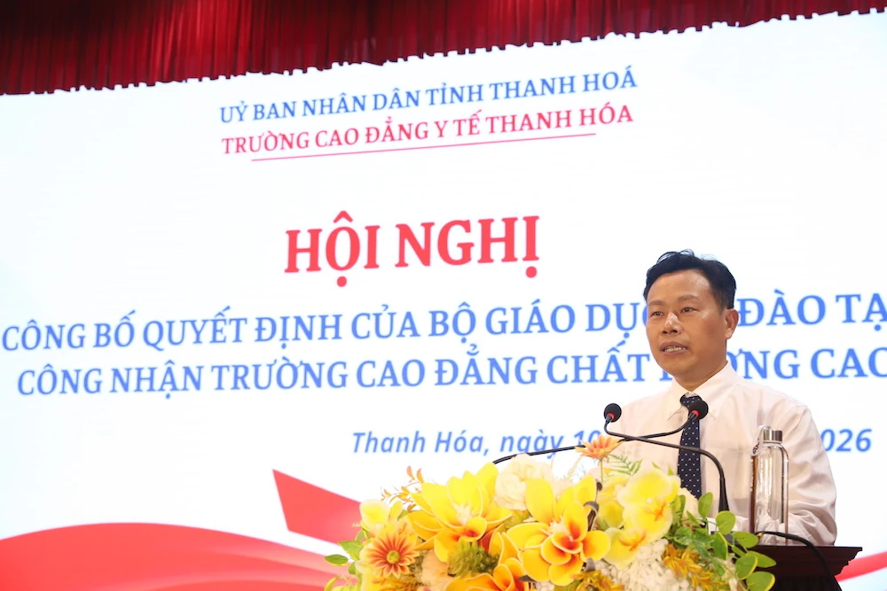 Trường Cao đẳng Y tế Thanh Hóa được công nhận đạt chuẩn chất lượng cao