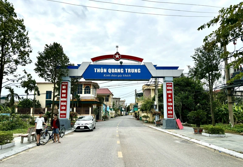Làng quê đáng sống - thôn văn hóa tiêu biểu