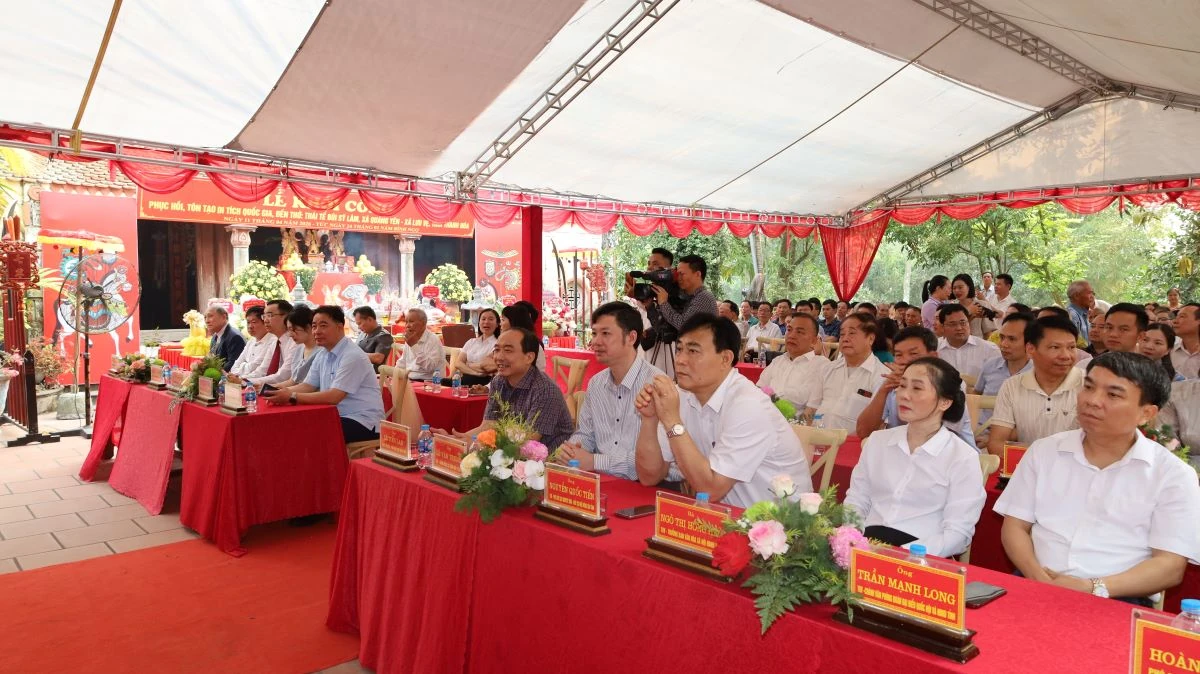 Khởi công Dự án phục hồi, tôn tạo Di tích Quốc gia Đền Bùi Sỹ Lâm