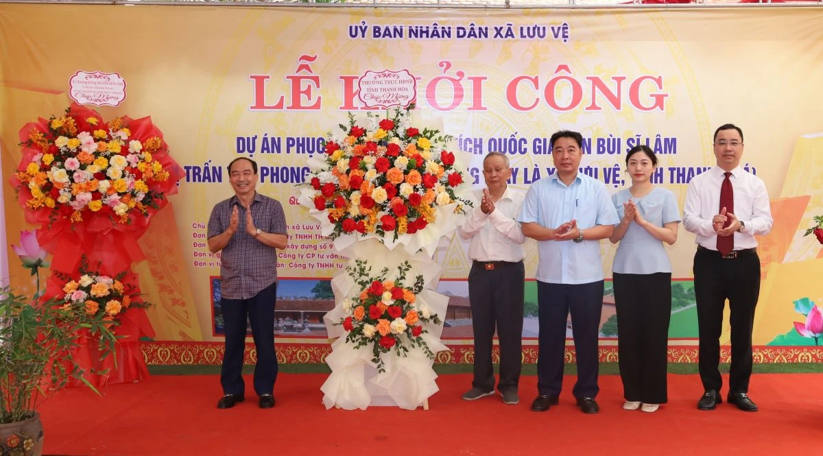 Khởi công Dự án phục hồi, tôn tạo Di tích Quốc gia Đền Bùi Sỹ Lâm