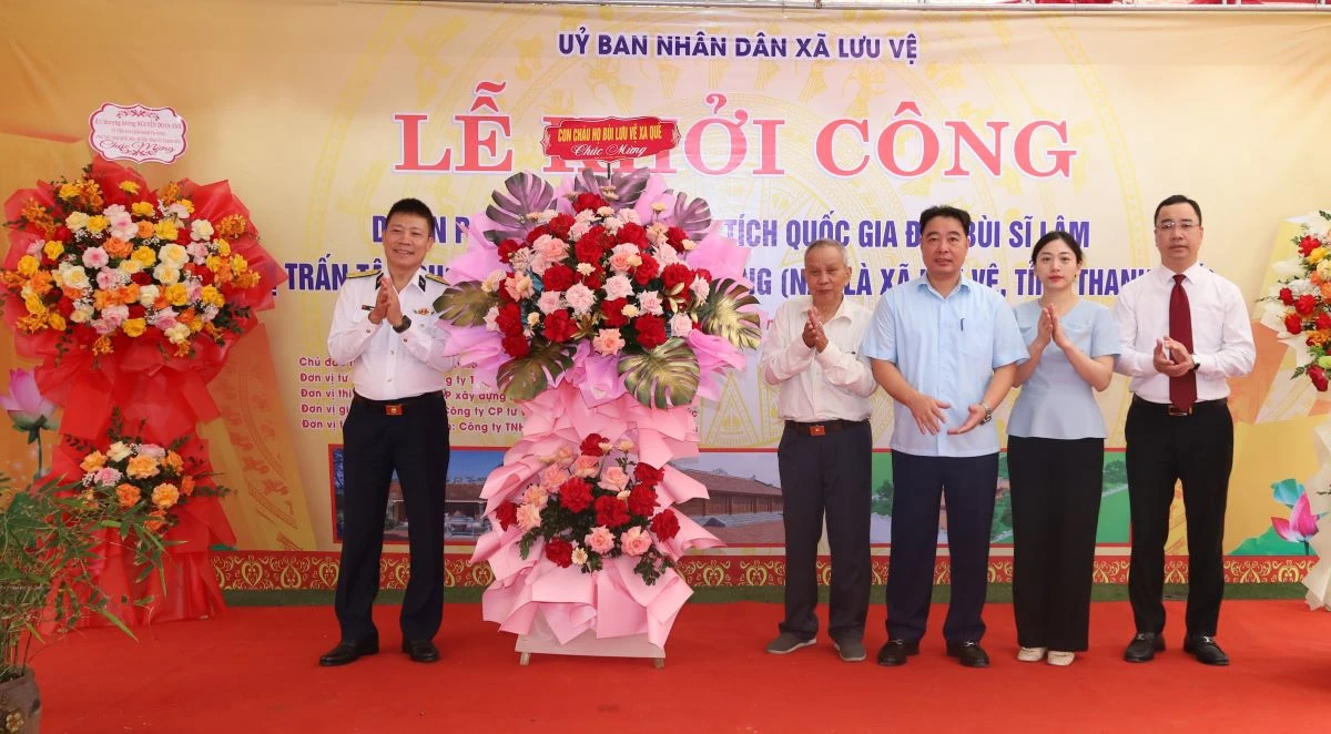 Khởi công Dự án phục hồi, tôn tạo Di tích Quốc gia Đền Bùi Sỹ Lâm