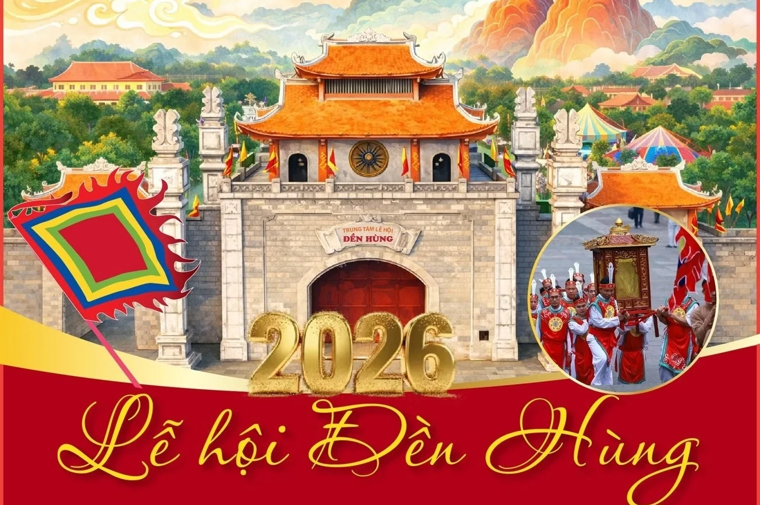 Nhiều hoạt động đặc sắc tại Lễ hội Đền Hùng và Tuần Văn hóa-Du lịch Đất Tổ 2026
