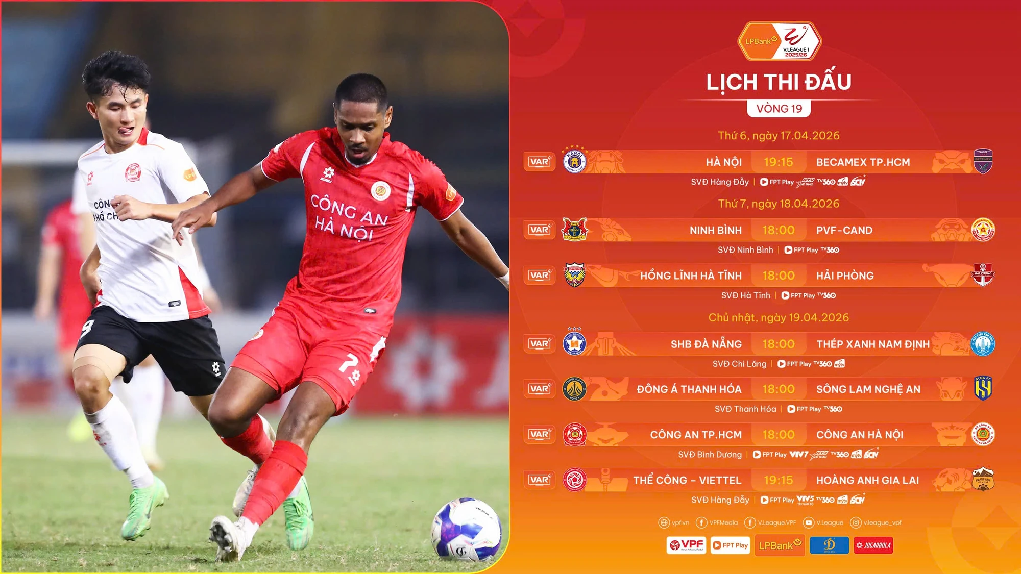 Vòng 19 V.League rực lửa với các trận cầu sinh tử; Lộ diện các cặp bán kết Europe League