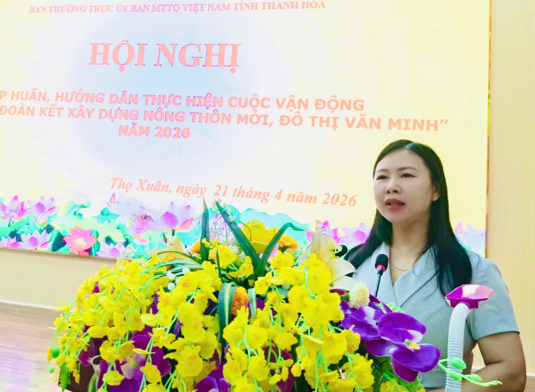 Tập huấn thực hiện cuộc vận động “Toàn dân đoàn kết xây dựng nông thôn mới, đô thị văn minh”