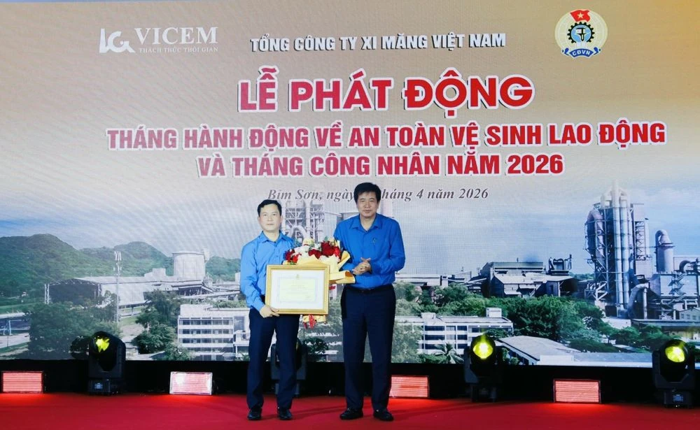 VICEM phát động Tháng Công nhân và Tháng hành động về An toàn, vệ sinh lao động 2026