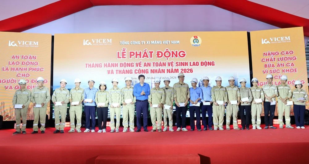 VICEM phát động Tháng Công nhân và Tháng hành động về An toàn, vệ sinh lao động 2026
