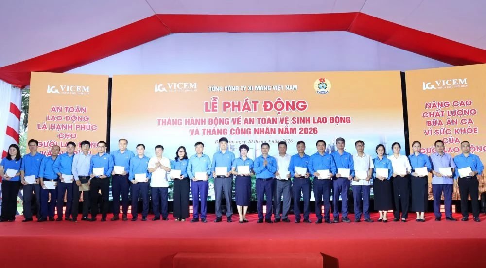 VICEM phát động Tháng Công nhân và Tháng hành động về An toàn, vệ sinh lao động 2026